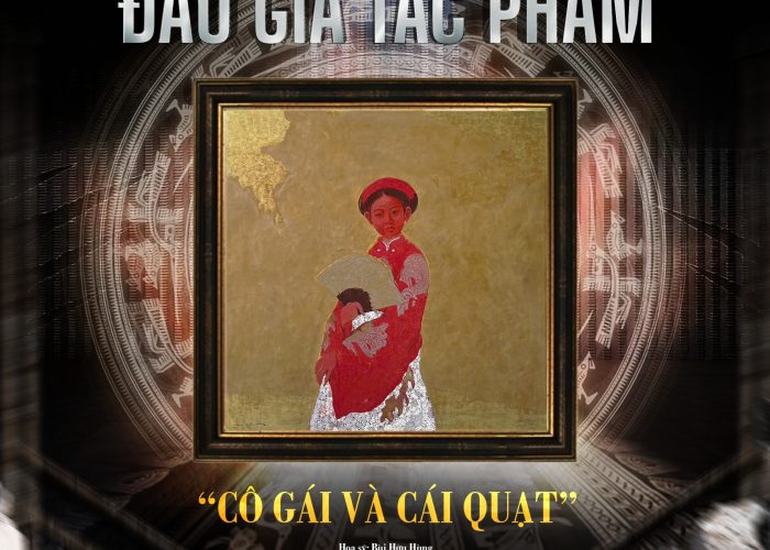 Đấu giá tranh cô gái và cái quạt